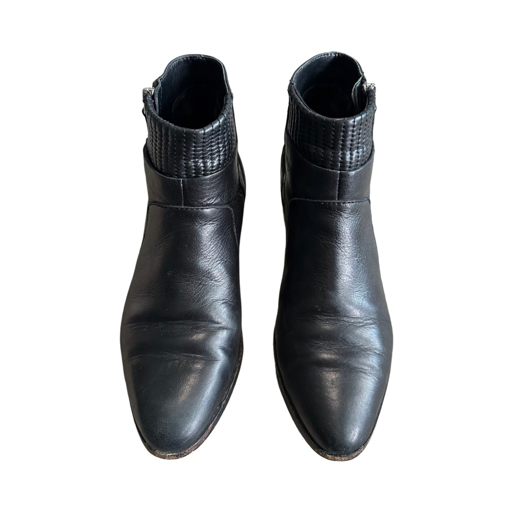 Women's Dolce Vita Black Ankle Boots & Booties with Silver Buckles